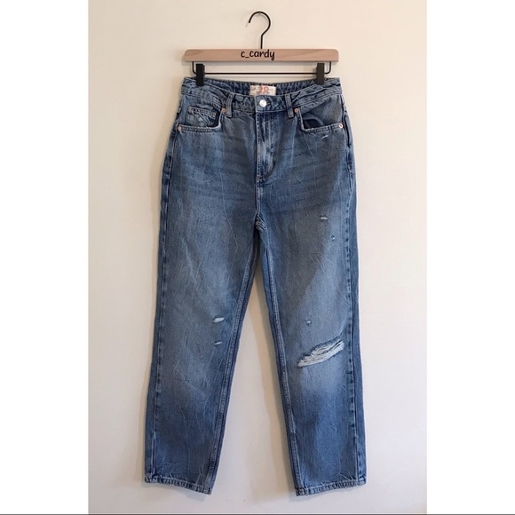 Free People Dakota Straight Leg High Rise Jeans - Picture 1 of 8